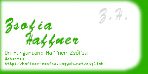 zsofia haffner business card